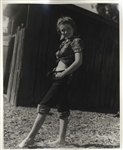 Original 8 x 10 Silver-Gelatin Satin-Finish Double-Weight Photograph of Marilyn Monroe Taken by Andre de Dienes with His Backstamp